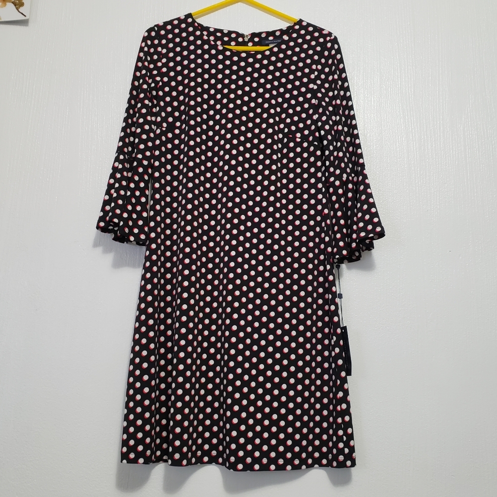 Tommy Hilfiger | Polkadot flared sleeve dress